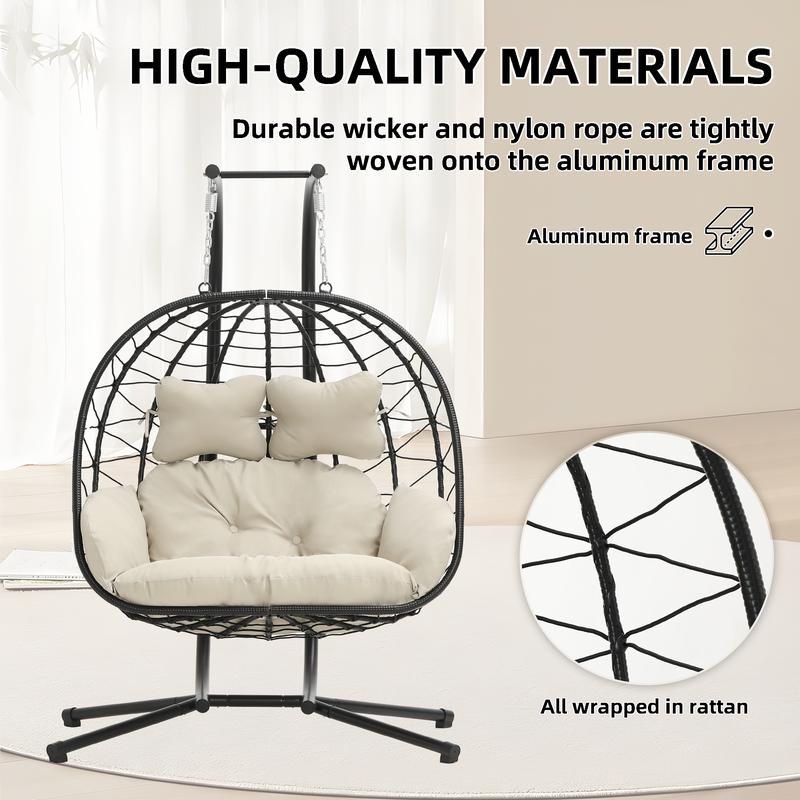 RIWENGO Double Hanging Egg Chair