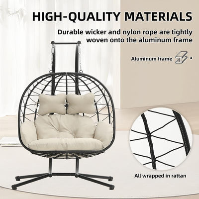 RIWENGO Double Hanging Egg Chair